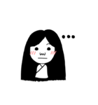 Girl ghost with white coat（個別スタンプ：16）