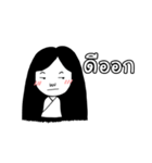 Girl ghost with white coat（個別スタンプ：19）