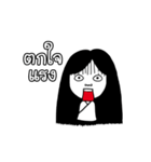 Girl ghost with white coat（個別スタンプ：20）