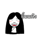 Girl ghost with white coat（個別スタンプ：29）