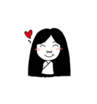 Girl ghost with white coat（個別スタンプ：33）