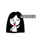 Girl ghost with white coat（個別スタンプ：38）