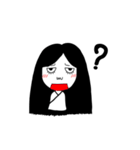 Girl ghost with white coat（個別スタンプ：39）