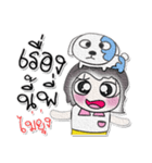 Miss. Waree..Love dog..^^（個別スタンプ：24）