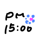 曜日と時間（個別スタンプ：15）