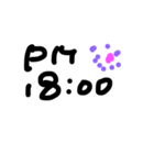 曜日と時間（個別スタンプ：18）