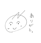 テキトーな手書き顔スタンプ（個別スタンプ：1）