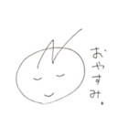 テキトーな手書き顔スタンプ（個別スタンプ：5）