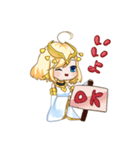 ゲーム大好き女神アルテマちゃん（個別スタンプ：1）