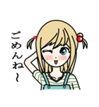 A cute and lovely girl(Japanese version)（個別スタンプ：8）