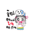 ^__^ ！ My name is Waree.. Dog.（個別スタンプ：35）