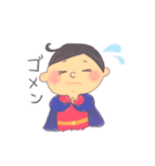 スーパーマンと恐竜くん（個別スタンプ：3）