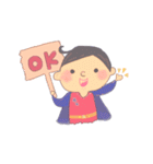 スーパーマンと恐竜くん（個別スタンプ：5）