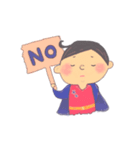 スーパーマンと恐竜くん（個別スタンプ：6）