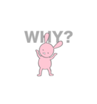毎日使える！ふてぶてしいうさぎ。（個別スタンプ：2）