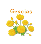 ありがとう花が咲くよ スペイン語の改訂版（個別スタンプ：9）