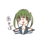 セーラー服の女の子たちとくらげ（個別スタンプ：2）