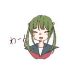 セーラー服の女の子たちとくらげ（個別スタンプ：3）
