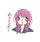 セーラー服の女の子たちとくらげ（個別スタンプ：6）