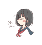 セーラー服の女の子たちとくらげ（個別スタンプ：14）