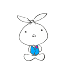 ゴミ袋ウサギ（個別スタンプ：1）