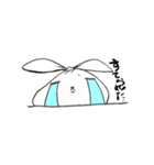ゴミ袋ウサギ（個別スタンプ：4）