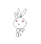 ゴミ袋ウサギ（個別スタンプ：6）