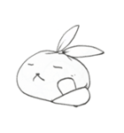 ゴミ袋ウサギ（個別スタンプ：7）