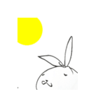 ゴミ袋ウサギ（個別スタンプ：9）
