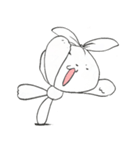ゴミ袋ウサギ（個別スタンプ：10）