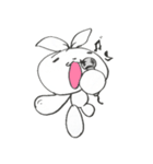 ゴミ袋ウサギ（個別スタンプ：11）