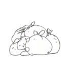ゴミ袋ウサギ（個別スタンプ：14）