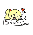 かわいいcat＆girl（個別スタンプ：12）