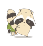 Raccoon in the forest（個別スタンプ：4）