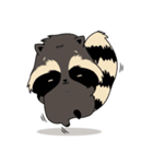 Raccoon in the forest（個別スタンプ：7）