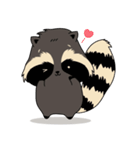 Raccoon in the forest（個別スタンプ：20）