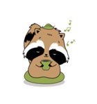 Raccoon in the forest（個別スタンプ：25）