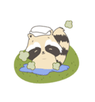 Raccoon in the forest（個別スタンプ：30）