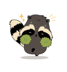 Raccoon in the forest（個別スタンプ：38）