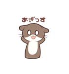 カワウソのかわいいうそ（個別スタンプ：1）