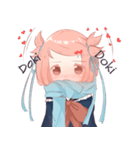 Dere characters- Moe Ver 1. HANA MOMOIRO（個別スタンプ：3）