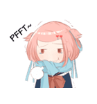 Dere characters- Moe Ver 1. HANA MOMOIRO（個別スタンプ：9）