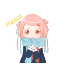 Dere characters- Moe Ver 1. HANA MOMOIRO（個別スタンプ：12）