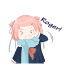 Dere characters- Moe Ver 1. HANA MOMOIRO（個別スタンプ：14）