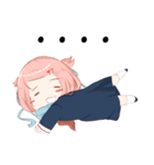 Dere characters- Moe Ver 1. HANA MOMOIRO（個別スタンプ：16）