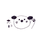 モノクロわんこ "MON"（個別スタンプ：2）
