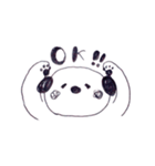 モノクロわんこ "MON"（個別スタンプ：7）