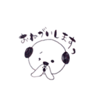 モノクロわんこ "MON"（個別スタンプ：13）