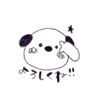 モノクロわんこ "MON"（個別スタンプ：14）