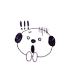 モノクロわんこ "MON"（個別スタンプ：15）